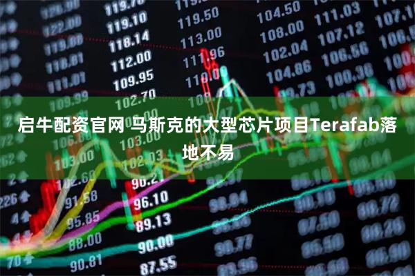 启牛配资官网 马斯克的大型芯片项目Terafab落地不易